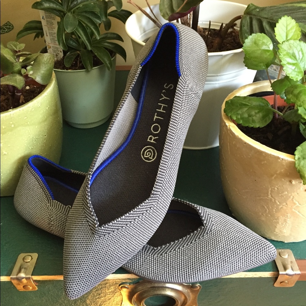 Rothy’s point ballet flats